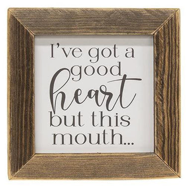 I've Got A Good Heart Framed Print - The Fox Decor